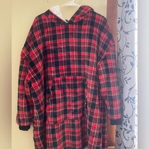 Rue 21 Plaid Oversized Hoodie